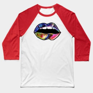 Rainbow Lips Baseball T-Shirt